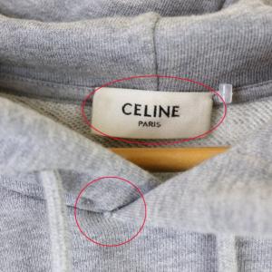 CELINE by Hedi Slimane 20SS ロゴバックプリントパーカー M グレー