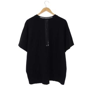 1PIU1UGUALE3 BIG BLACK LINE CUT ビッグブラックラインカット Tシャツ