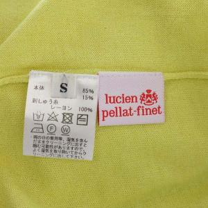 lucien pellat finet 星条旗スターカシミヤ混ニット セーター 長袖 Vネック プルオーバー S 黄 イエロー