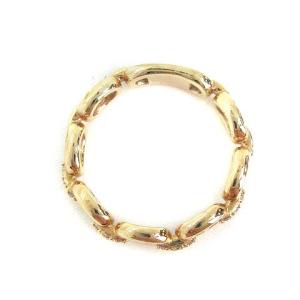 VENDOME AOYAMA 指輪 リング K10 ダイヤモンド 0.06ct 9号 イエローゴールド