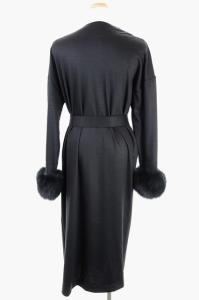 Diagram GRACE CONTINENTAL 19AW ファー付カットコート スプリングコート ロング リボンベルト付き