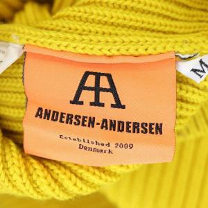 Andersen-Andersen ボトルネックニット セーター プルオーバー 長袖 M 黄 イエロー