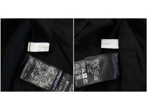 Plage 21SS スラブサイドスリットパンツ ストレート リネン混 38 黒 ブラック