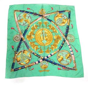 カレ90 スカーフ DAIMYO PRINCES DU SOLEIL LEVANT 日出る国の皇子