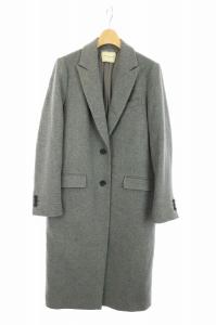 チェスターフィールドコート アウター ロング ウール 40 グレー