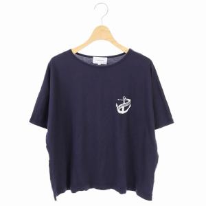 ロゴ刺繍半袖Tシャツ 10 ネイビー