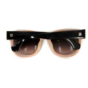 BALENCIAGA サングラス スクエア バイカラー ロゴ ブラック ピンク 5620 140