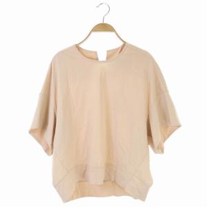 バックネックスリットカットソー ベージュ