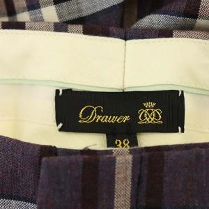 Drawer Fox Brother 20SS テーパードパンツ チェック 38 マルチカラー