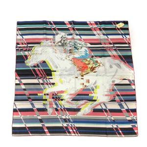 HERMES カレ90 フォト フィニッシュ PHOTO FINISH スカーフ シルク 総柄