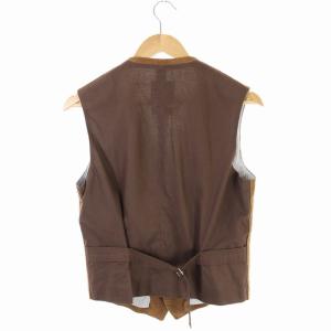 CINQUANTA ゴートスウェードジレベスト ボタンダウン 44 茶 ブラウン