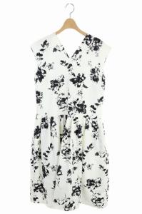 20SS グロシャンAラインワンピース 38 ホワイト