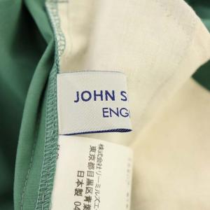 JOHN SMEDLEY テーパード イージー パンツ センタープレス 2 緑 グリーン