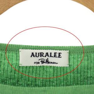 AURALEE ロンハーマン Ron Herman別注 Giza Boat Neck Pullover ニット セーター 長袖 ボートネック