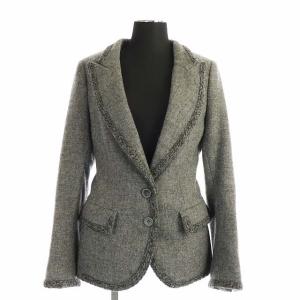 Ermanno Scervino スーツ セットアップ 上下 ウールジャケット スカート ひざ丈 38 グレー
