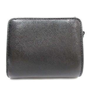 MARC JACOBS スナップショット SNAPSHOT MINI COMP 財布 二つ折り レザー 黒 ブラック M0014986