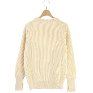 Andersen-Andersen ウール クルーネック ニット セーター 長袖 プルオーバー ウール XXS アイボリー