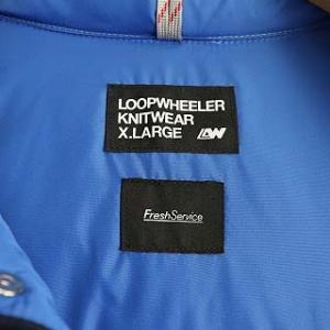 LOOPWHEELER × FreshService × ZANTER ダウンベスト スナップボタン スタンドカラー