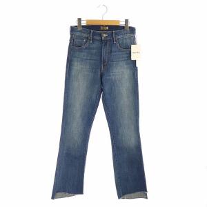 19SS INSIDER ANKLE STEP FRAY カットオフ デニムパンツ ジーンズ フレア ストレッチ 26 青