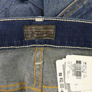 MOTHER 19AW INSIDER ANKLE STEP FRAY カットオフ デニムパンツ ジーンズ フレア ストレッチ 27 青