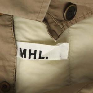 MHL. ステンカラーコート ロング ダウンライナー付き 1 茶 ブラウン