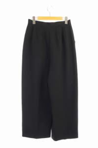 ENFOLD 17AW ダブルクロス ワイドパンツ 38 黒 ブラック