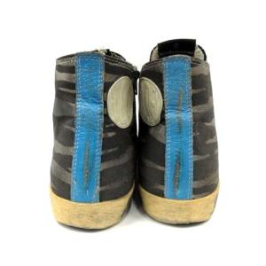 GOLDEN GOOSE DELUXE BRAND FRANCY スニーカー ハイカット USED加工 37 23.5cm 黒 ブラック