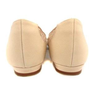 MANOLO BLAHNIK ハンギシ フラット HANGISI FLAT パンプス フラットシューズ ポインテッドトゥ レース ビジュー 38 24cm