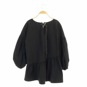 ELENDEEK 20AW バルーンスリーブブラウス プルオーバー 長袖 F 黒 ブラック