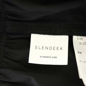 ELENDEEK 20AW バルーンスリーブブラウス プルオーバー 長袖 F 黒 ブラック