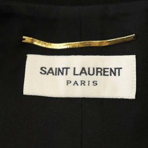 SAINT LAURENT PARIS ダブルボタン ジレベスト F34 ブラック