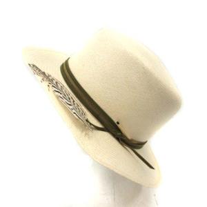 Borsalino Nick Fouquet ストローハット 羽 58 ナチュラル