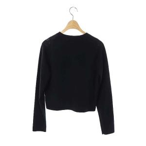 CELFORD 19AW レース切替ニットカーディガン 38 ブラック