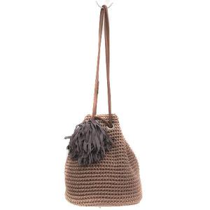 LUDLOW コードタッセルポシェット ブラウン