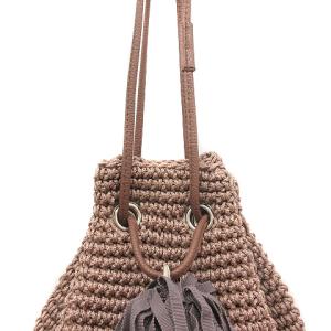 LUDLOW コードタッセルポシェット ブラウン