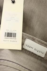upper hights 20AW THE LIPSTICK デニムパンツ ジーンズ テーパード ダメージ加工 25 グレー
