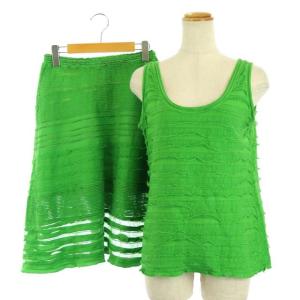 ISSEY MIYAKE セットアップ シアーボーダー ノースリーブ