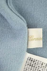 Grace Class 20SS ファーフードニットワンピース ロング 長袖 36 ライトブルー