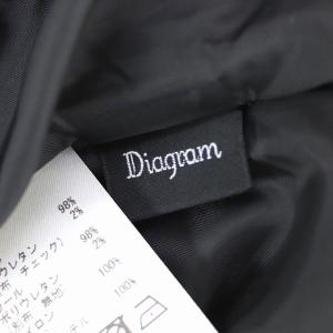 Diagram GRACE CONTINENTAL 19AW 千鳥格子切替タイトスカート 36 グレー