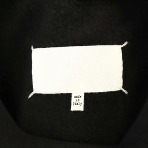 Maison Margiela SHADOW スウェット カットソー 変形 裏起毛 S ブラック ライトグレー S29GU0032