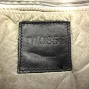 m0851 ショルダーバッグ アニリンレザー 黒 ブラック