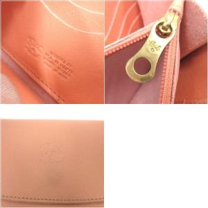 IL BISONTE 長財布 二つ折り カーフレザー ピンク イタリア製