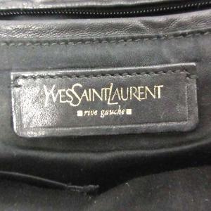YVES SAINT LAURENT rive gauche メトロポリス トートバッグ ハンドバッグ レザー ブラック 