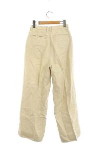 AURALEE 18SS リネンギャバジンワイドパンツ 0 ベージュ