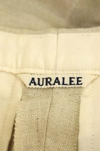 AURALEE 18SS リネンギャバジンワイドパンツ 0 ベージュ