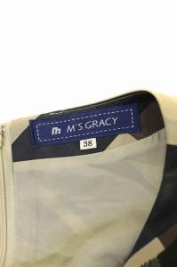 M'S GRACY 膝丈チェック柄ワンピース 38 マルチカラー