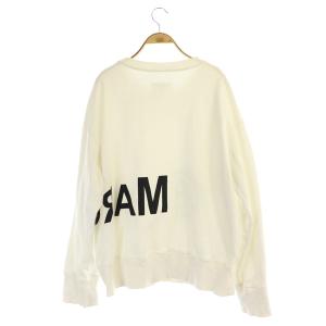 Martin Margiela 6 19AW リバースロゴ オーバーサイズ スウェット S ホワイト