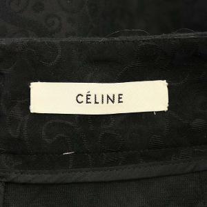 CELINE 総柄マーメイドスカート 36 ブラック