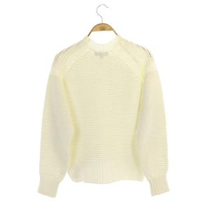 Drawer 3ゲージ クルーネックニット ホワイト