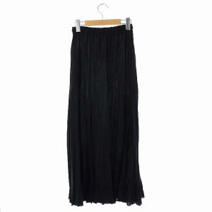 Ron Herman プリーツロングスカート マキシ丈 XS 黒 ブラック